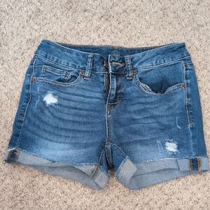 Midi Denim Shorts